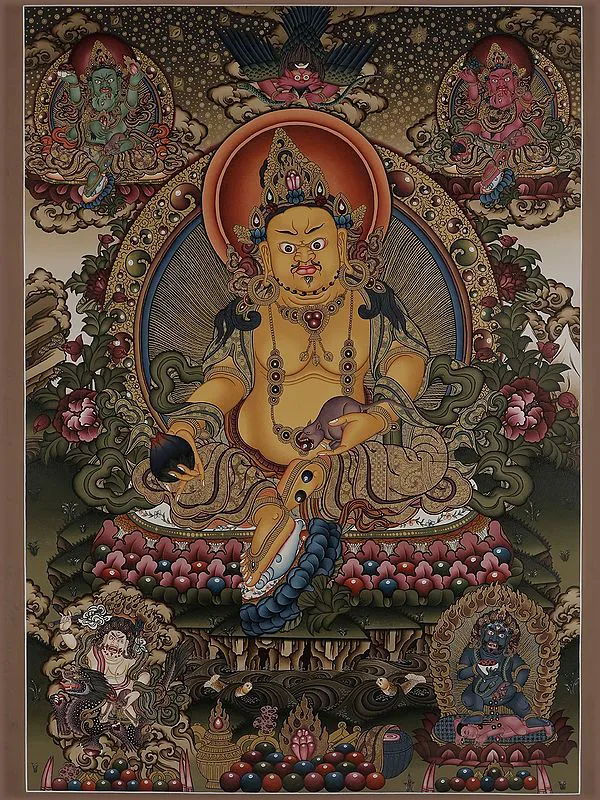 Panch Kubera Thangka Painting 