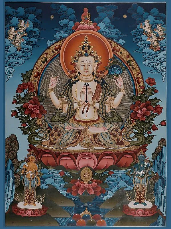Brocadeless Thangka Painting o