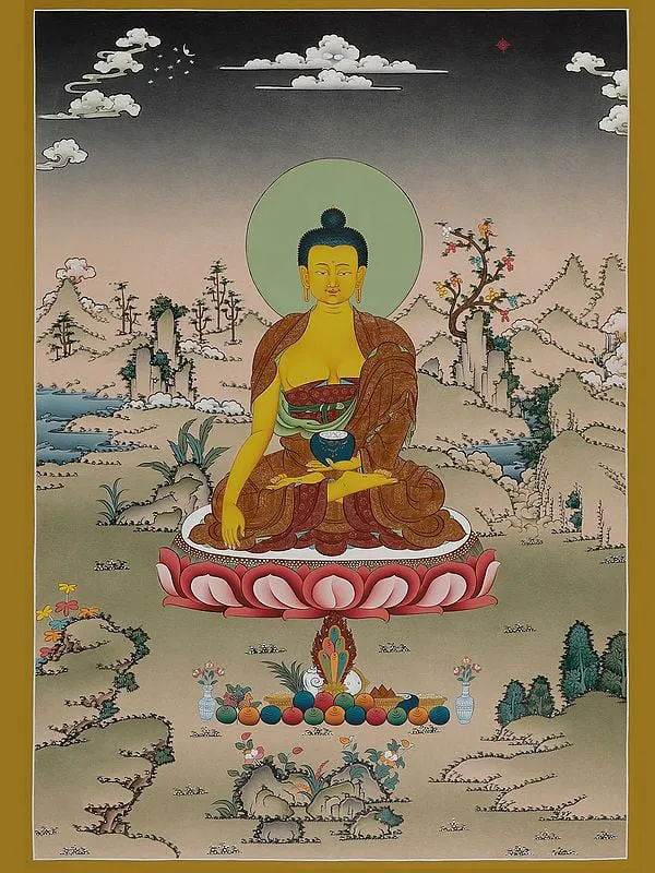 Shakyamuni Buddha Thangka Pant