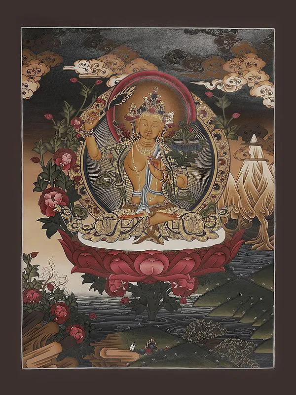 Manjushri Thangka (Brocadeless