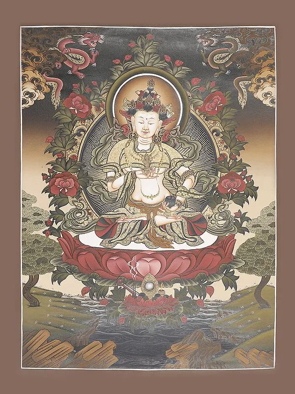 Vajrasattva YabYum Thangka (Br