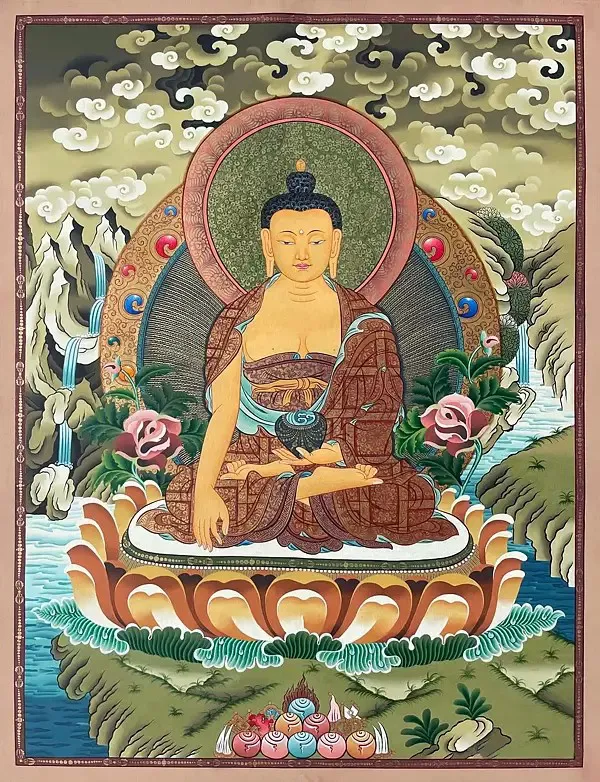 Shakyamuni Buddha Thangka (Bro