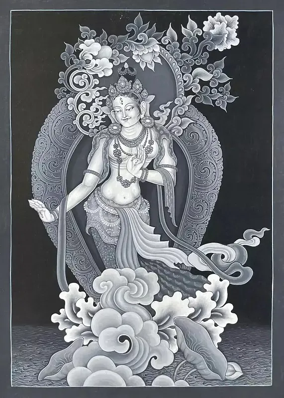 Standing White Tara depicted i