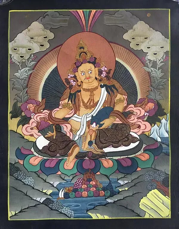 Dzambala or Jambala Thangka Pa