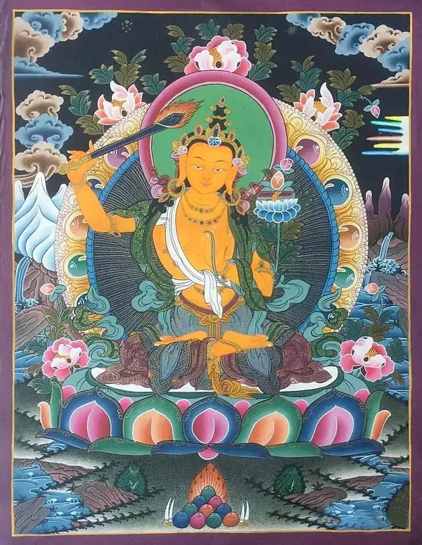 Manjushri (Brocadeless Thangka