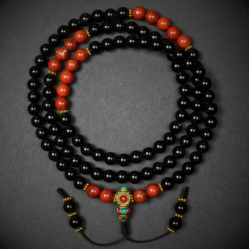 Onyx with Red Jasper Healing E