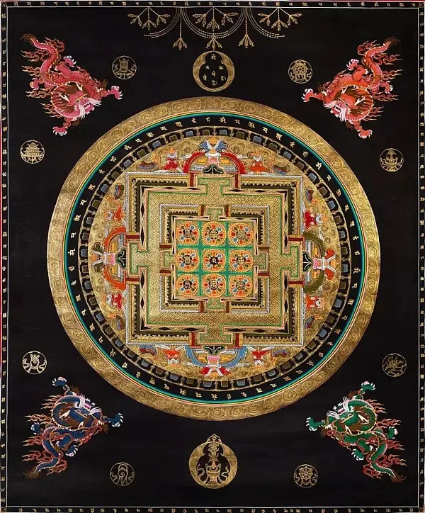 Auspicious Mandala with 24 car