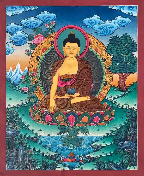 Shakyamuni Buddha Thangka (Bro