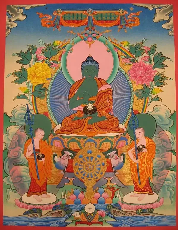 Amogsiddhi Thangka (Brocadeles