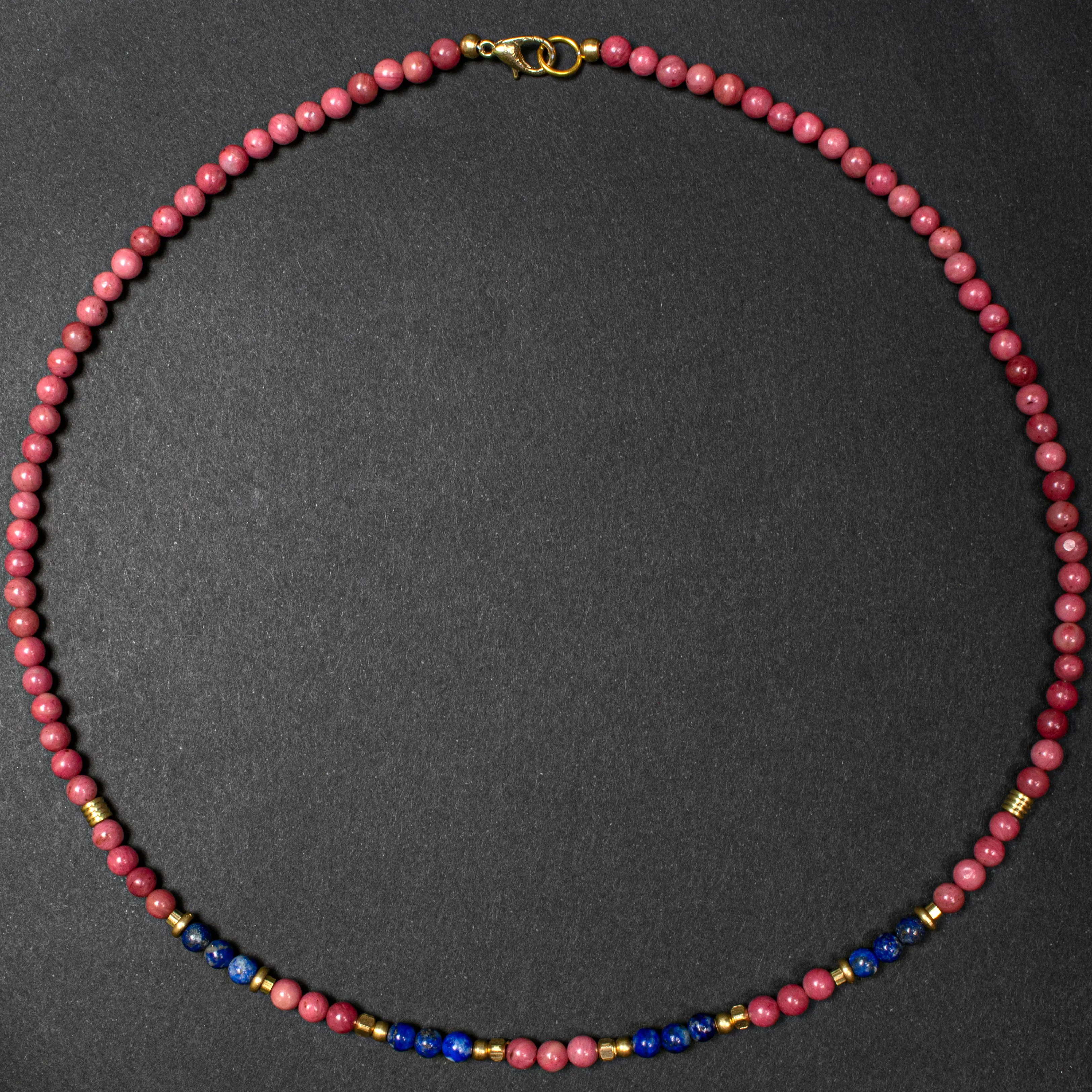 Rhodonite with Lapis Short Mal