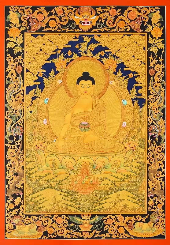 Shakyamuni Buddha Thangka (Bro