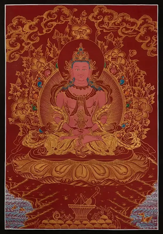 Aprarmita/Amitayus Thangka (Br