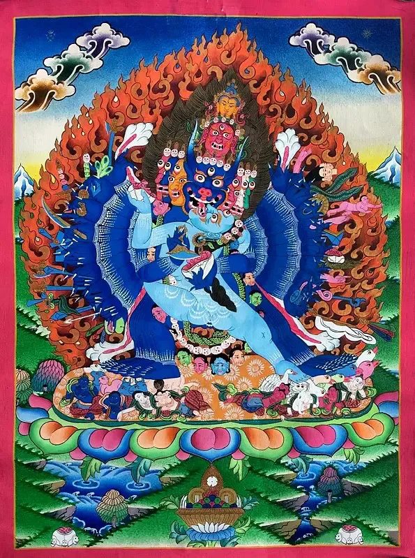 Yamantaka Thangka (Brocadeless