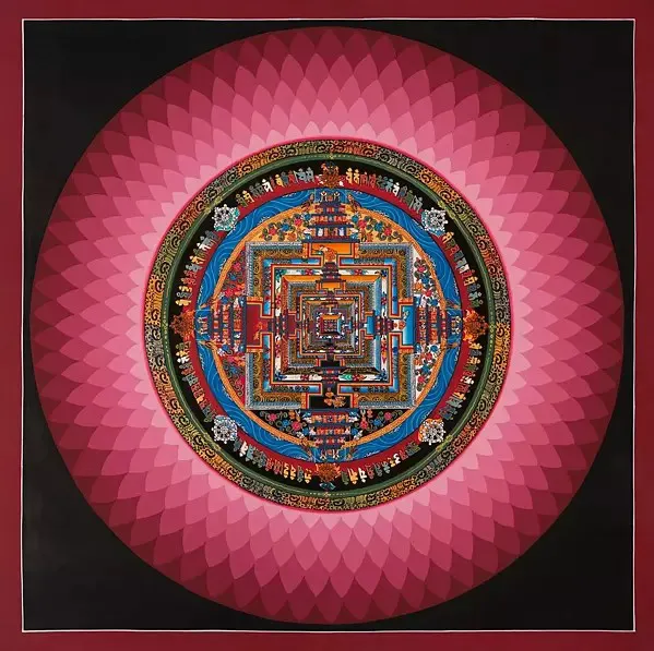 Kalachakra Mandala with Lotus 