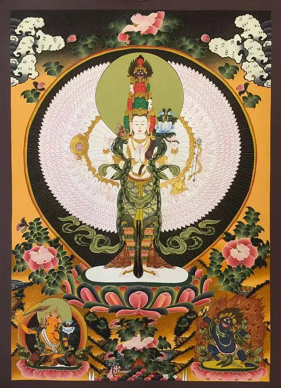 Lokeshvara (Brocadeless Thangk