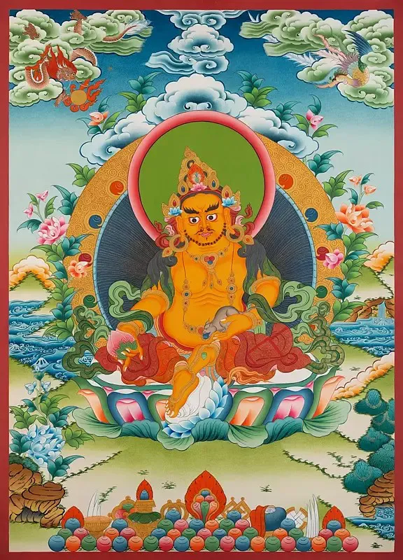 Dzambala Thangka (Brocadeless 