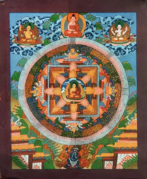 Small Mandala Thangka (Brocade