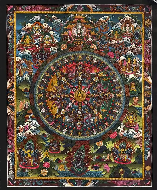 Buddha Mandala Thangka (Brocad