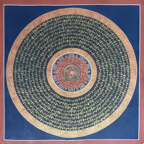 Mantra Mandala Thangka (Brocad