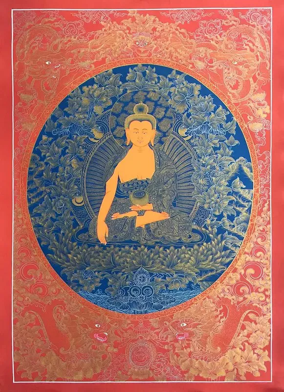 Shakyamuni Thangka (Brocadeles