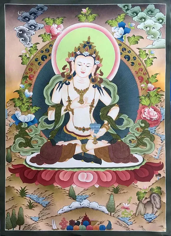 Vajrasattva Shakti Thangka (Br