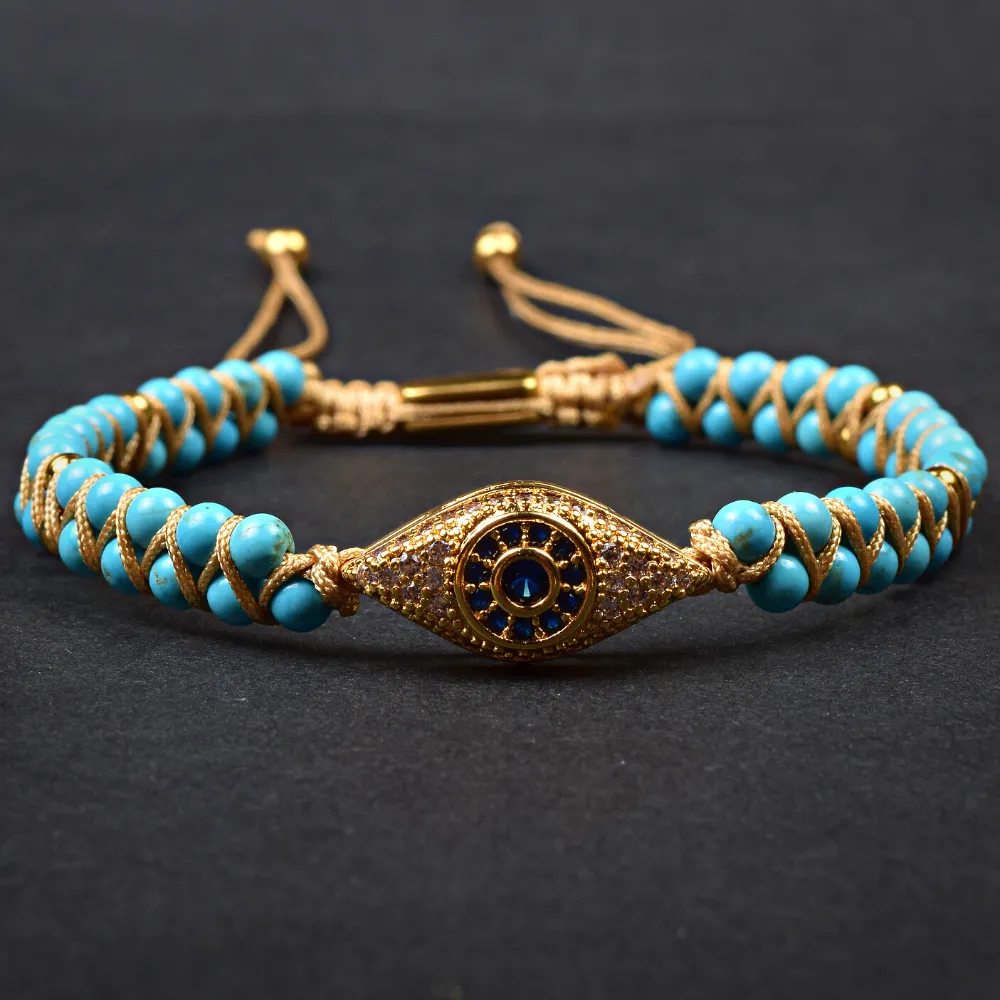 Turquoise Evil Eye Bracelet