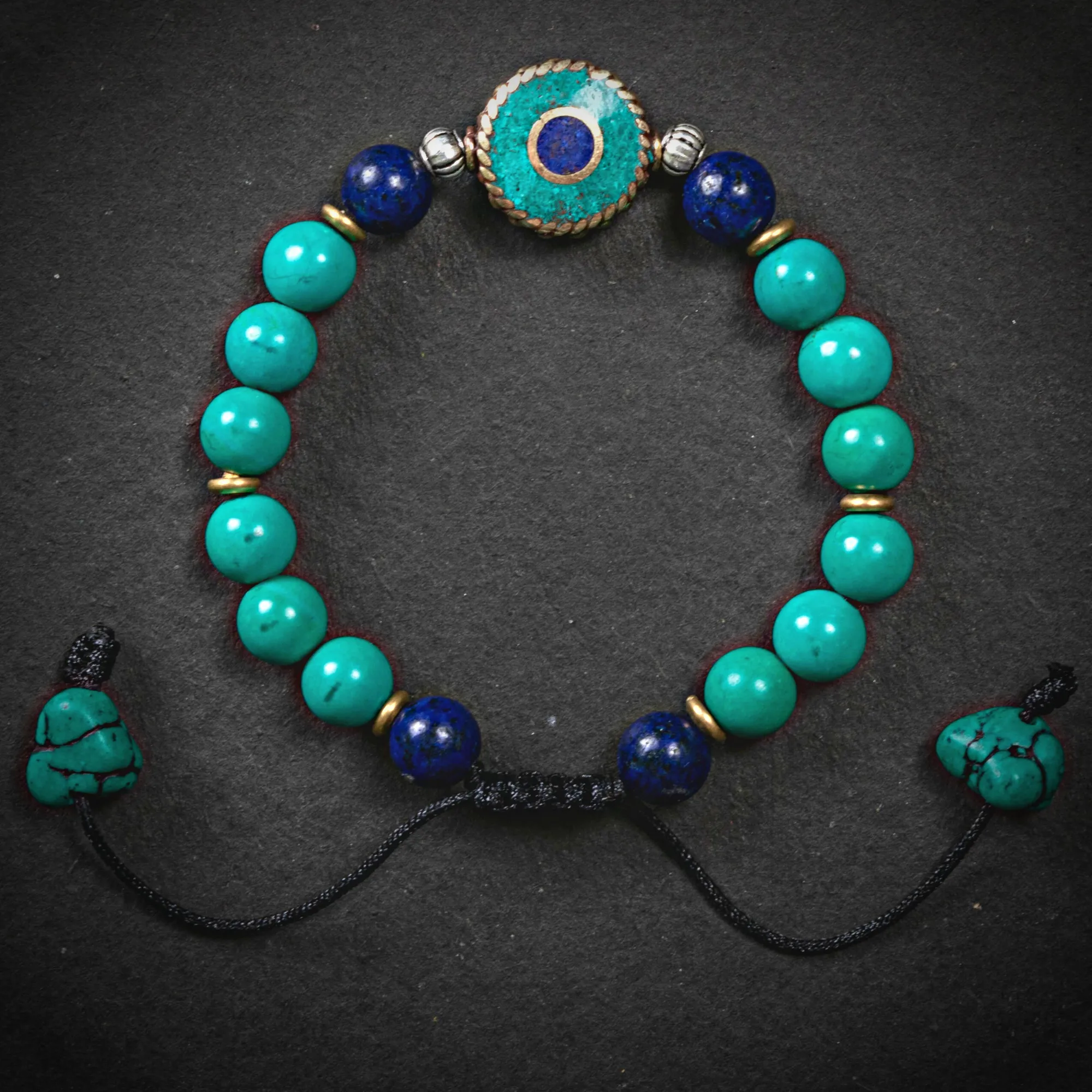 Tibetan Turquoise and Lapis Ev