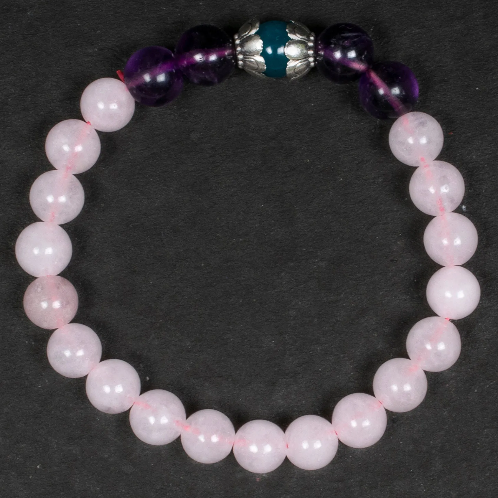 Rose Quartz with Amethyst Divi