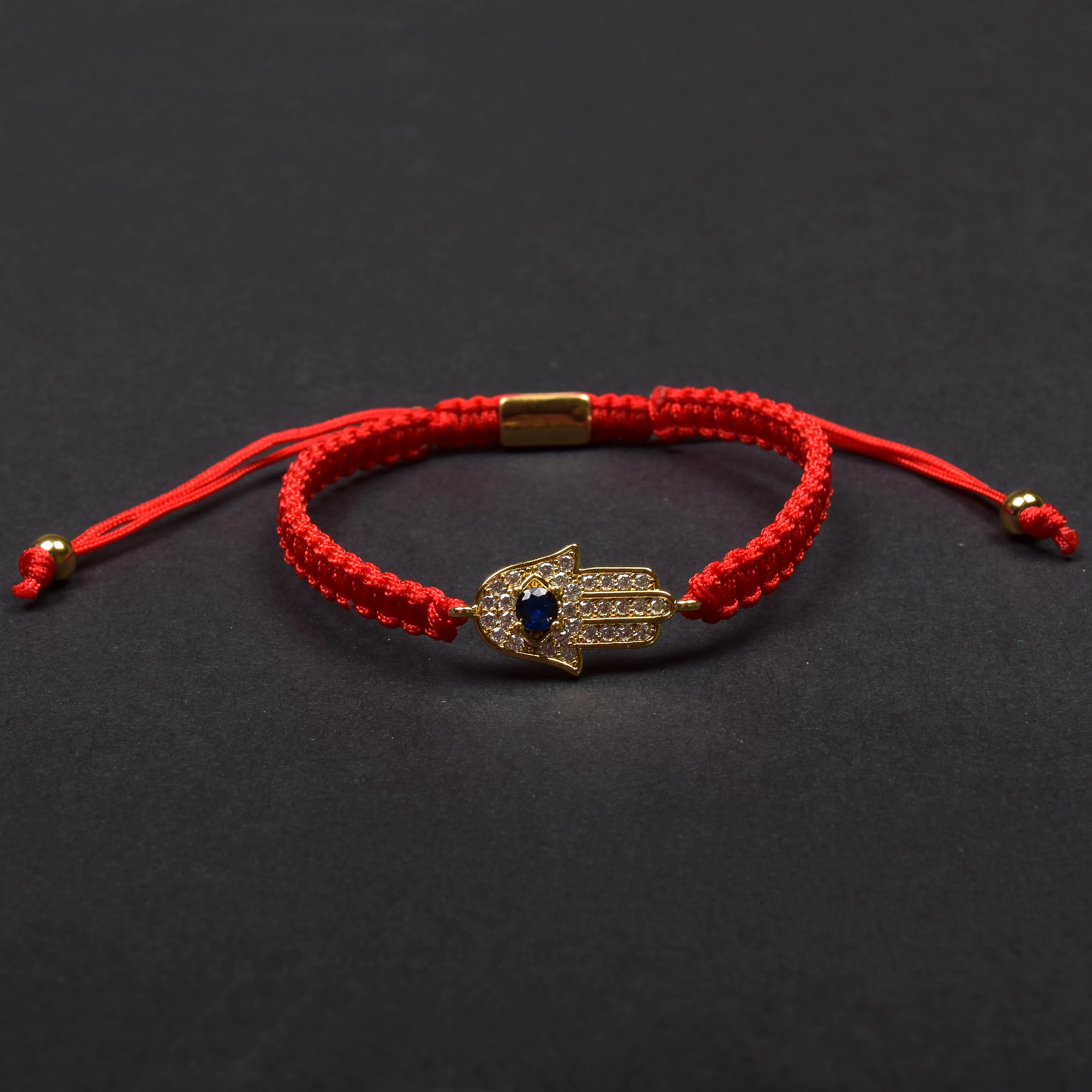 Red String Hamsa Hand Charm Br