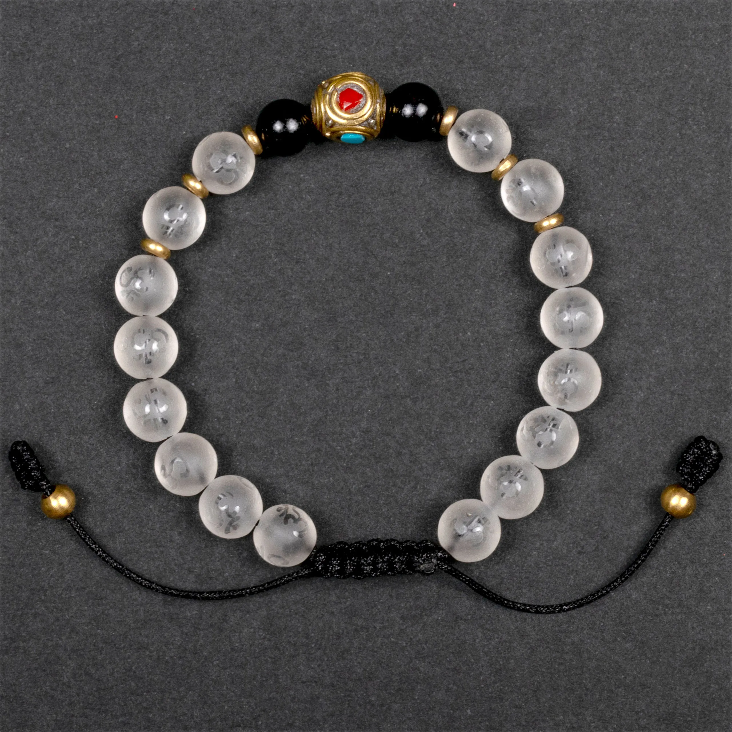 Sphatik Om Bracelet