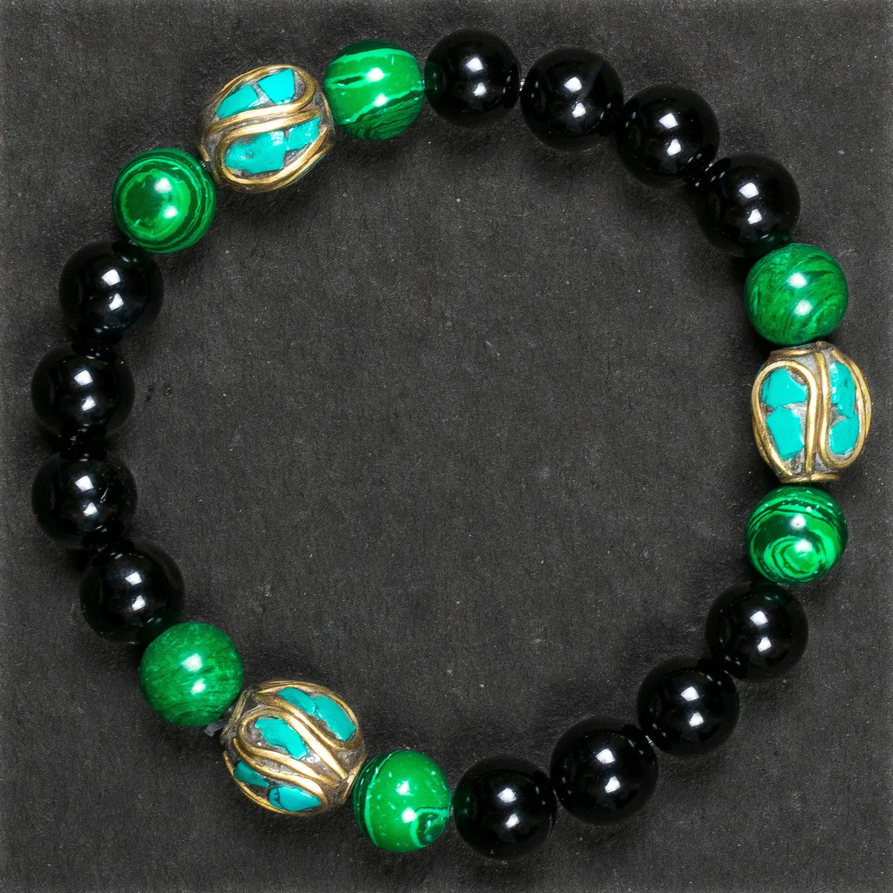Triple Protection Onyx Bracele