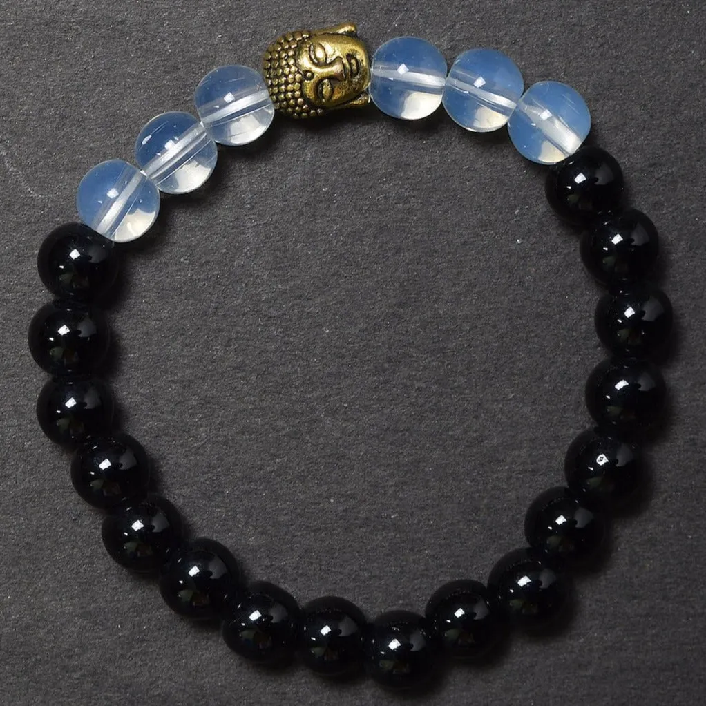 Black Onyx & Opalite Brace