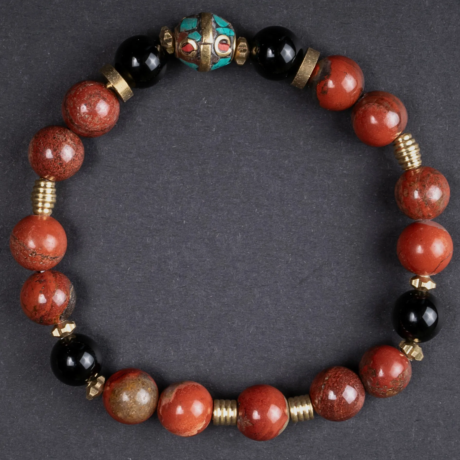 Red Jasper & Onyx Determin
