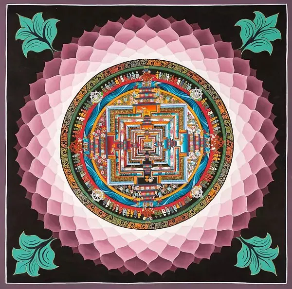 Lotus Kalachakra Mandala (Broc
