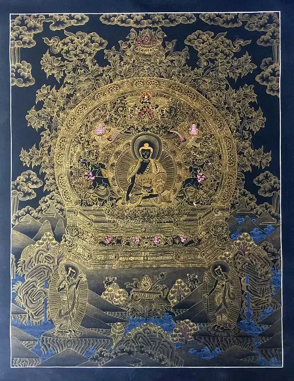 Buddha Thangka (Brocadeless Th