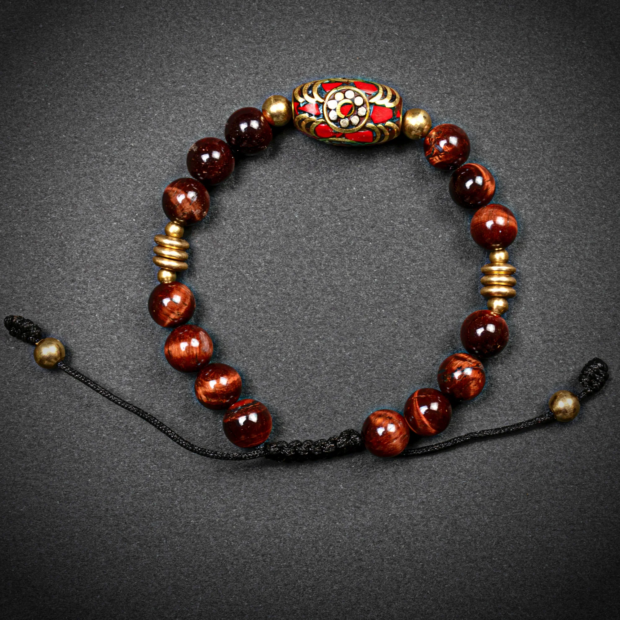 Red Tiger Eye Flower Of Life B
