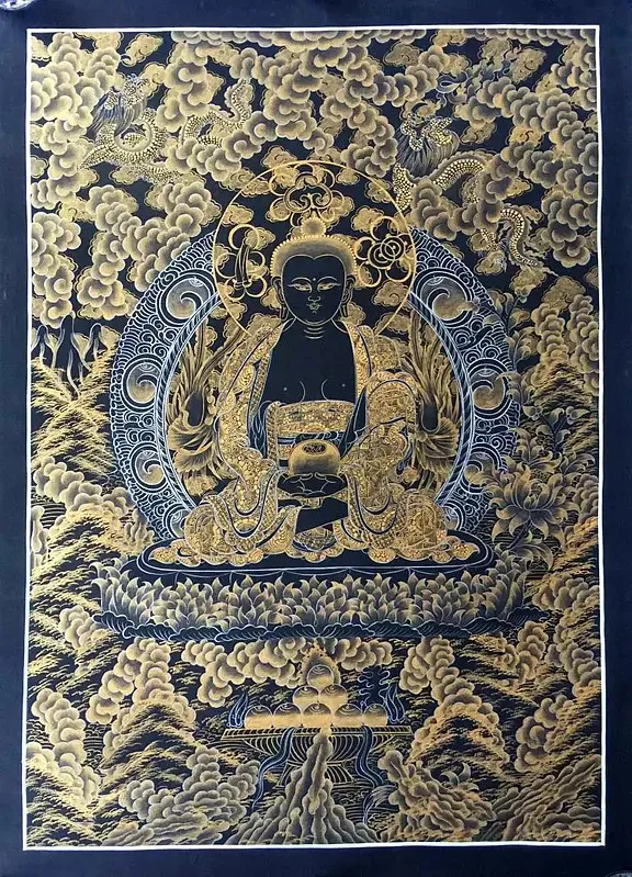 Amitabha Buddha Kalo Sunaulo (